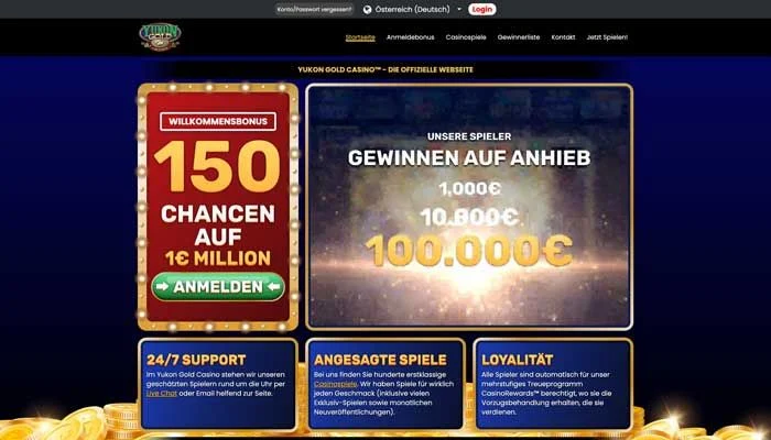 Yukon Gold Casino — screenshot