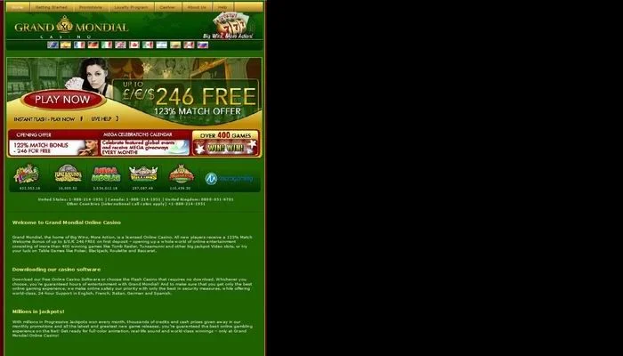 Grand Mondial Casino — screenshot