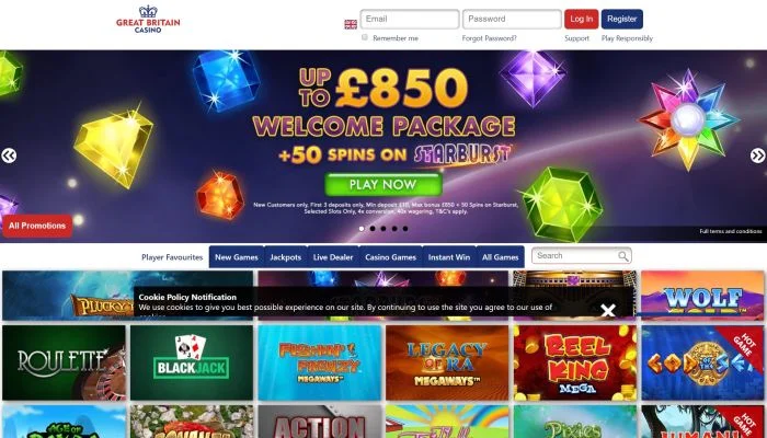 Great Britain Casino — screenshot