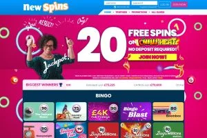New Spins Casino — screenshot