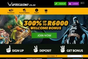 AfriCasino — screenshot