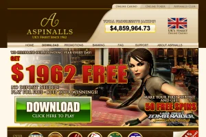Aspinalls Online Casino — screenshot