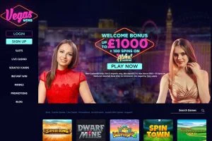 VegasWins Casino — screenshot