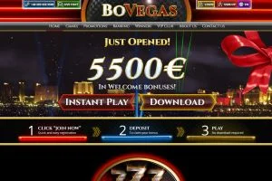 BoVegas Casino — screenshot