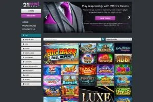 21 Prive Casino — screenshot