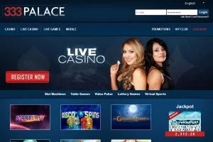 333 Palace Casino — screenshot