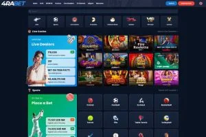 4raBet Casino — screenshot